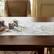 Pottery Barn Kravet Harvest Grove Cotton/Linen Table Runner