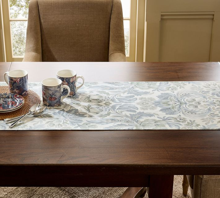 Pottery Barn Kravet Harvest Grove Cotton/Linen Table Runner