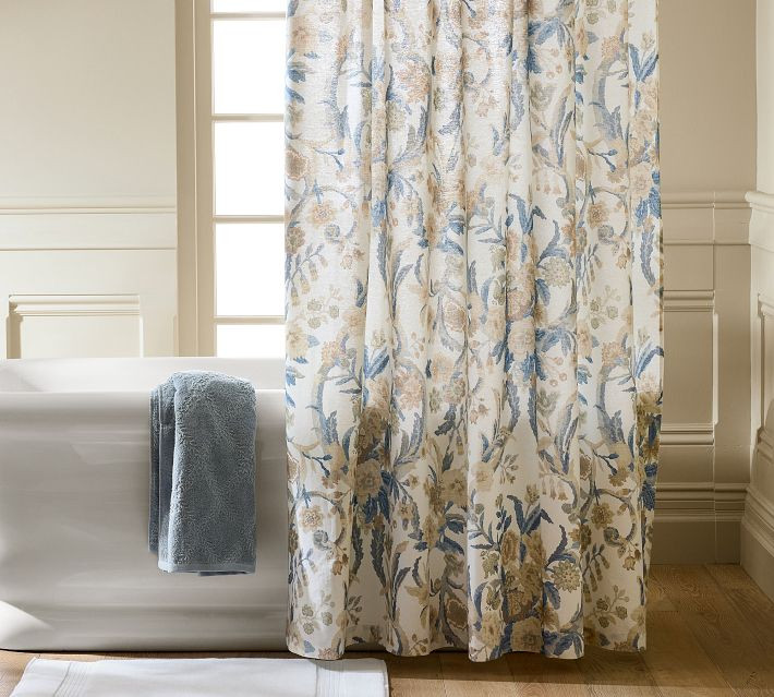 Pottery Barn Kravet Meadow Bouquet Shower Curtain