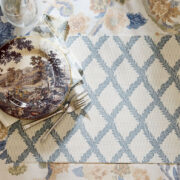 Pottery Barn Kravet Woodland Scroll Chilewich Vinyl Placemats - Set of 4