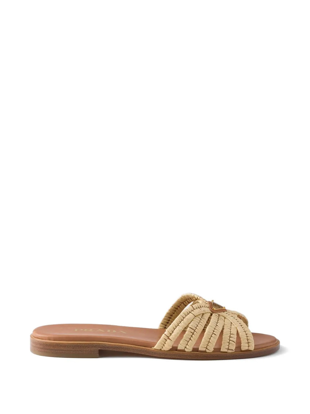 Prada Crochet Flat Sandals | Neutrals | FARFETCH