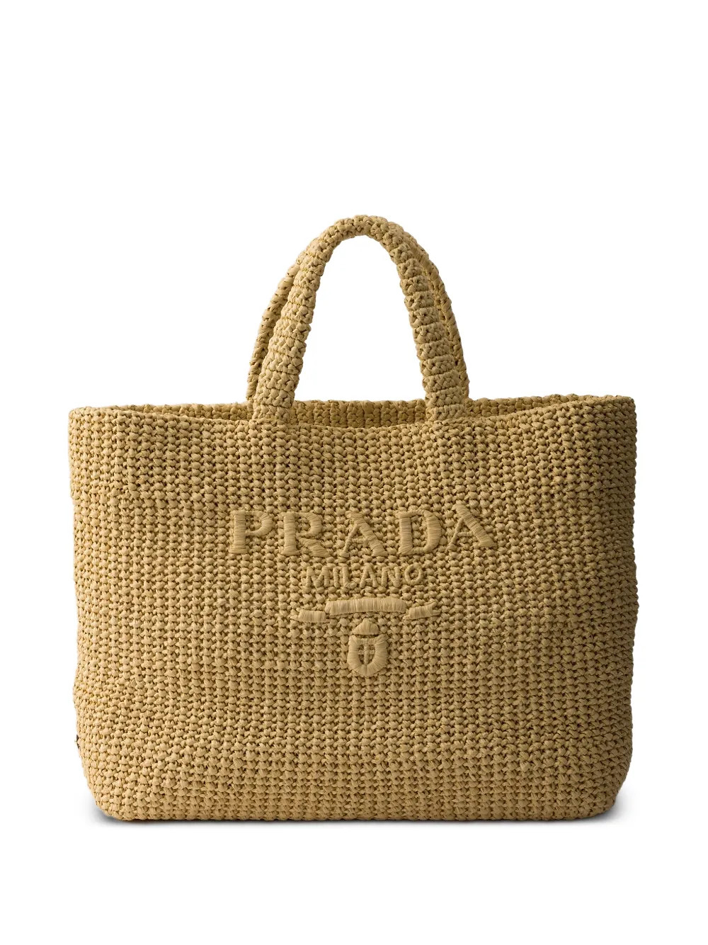 Prada Crochet Tote Bag | Neutrals | FARFETCH