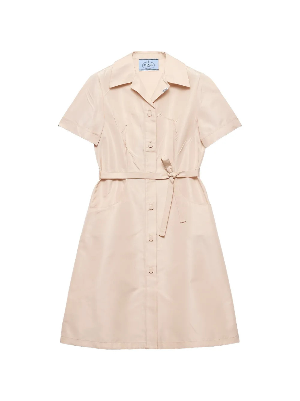 Prada Faille Shirt Dress | Neutrals | FARFETCH