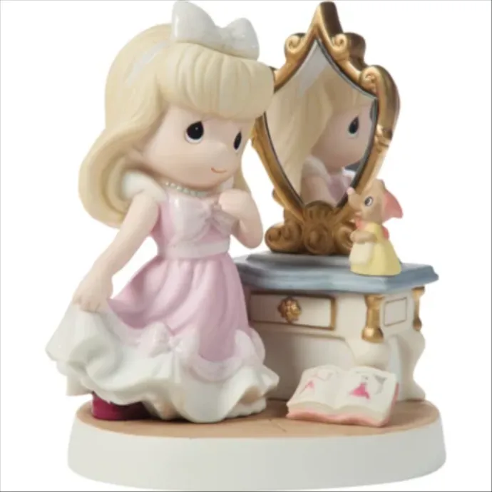 Precious Moments Disney Cinderella with Mirror Figurine 5.65 Inch