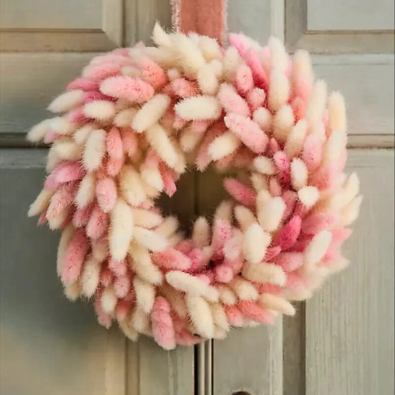 Preserved Bunny Tails Wreath