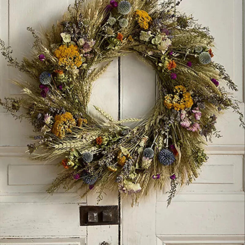 Preserved Perennial Garden Wreath