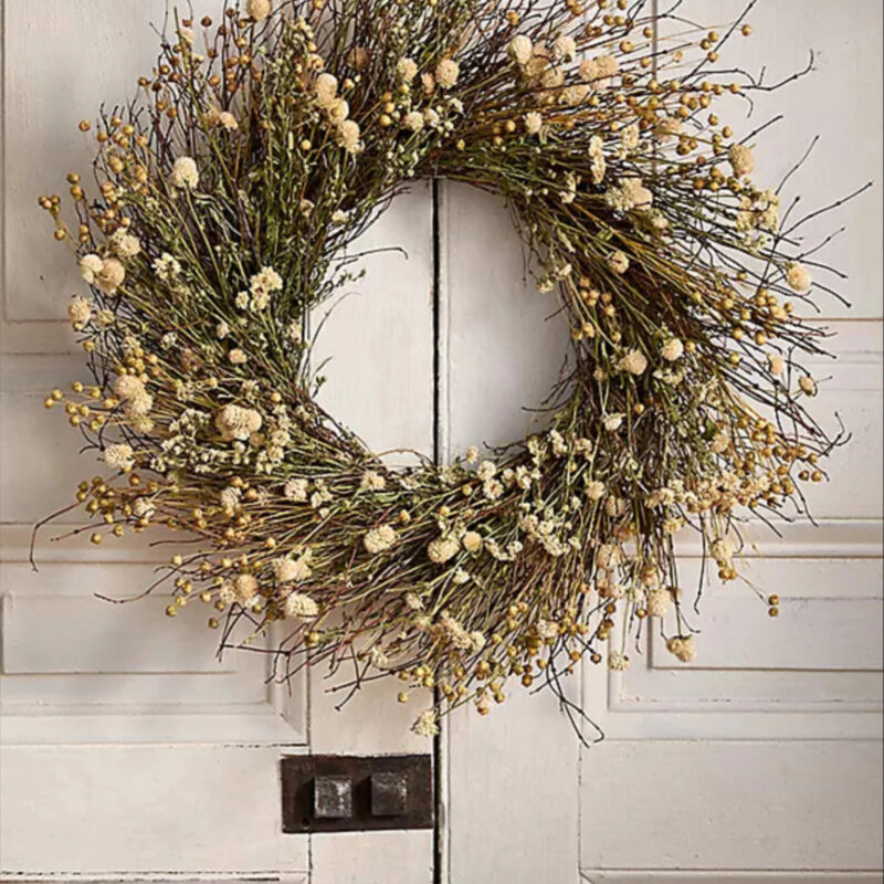 Preserved Spring Meadow Wreath, Size: 22" at Terrain