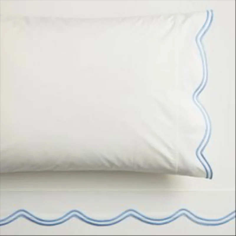 LoveShackFancy Embroidered Scallop Sheet Set