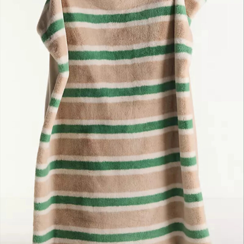 Maeve by Anthropologie Printed Faux Fur Throw Blanket