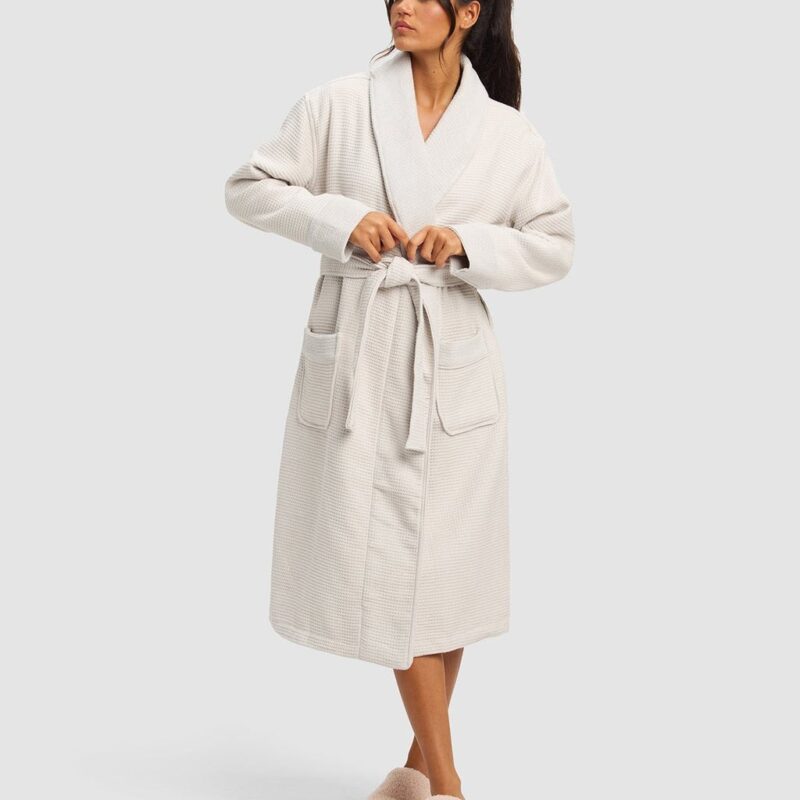Waffle Bath Robe – Cozy Earth
