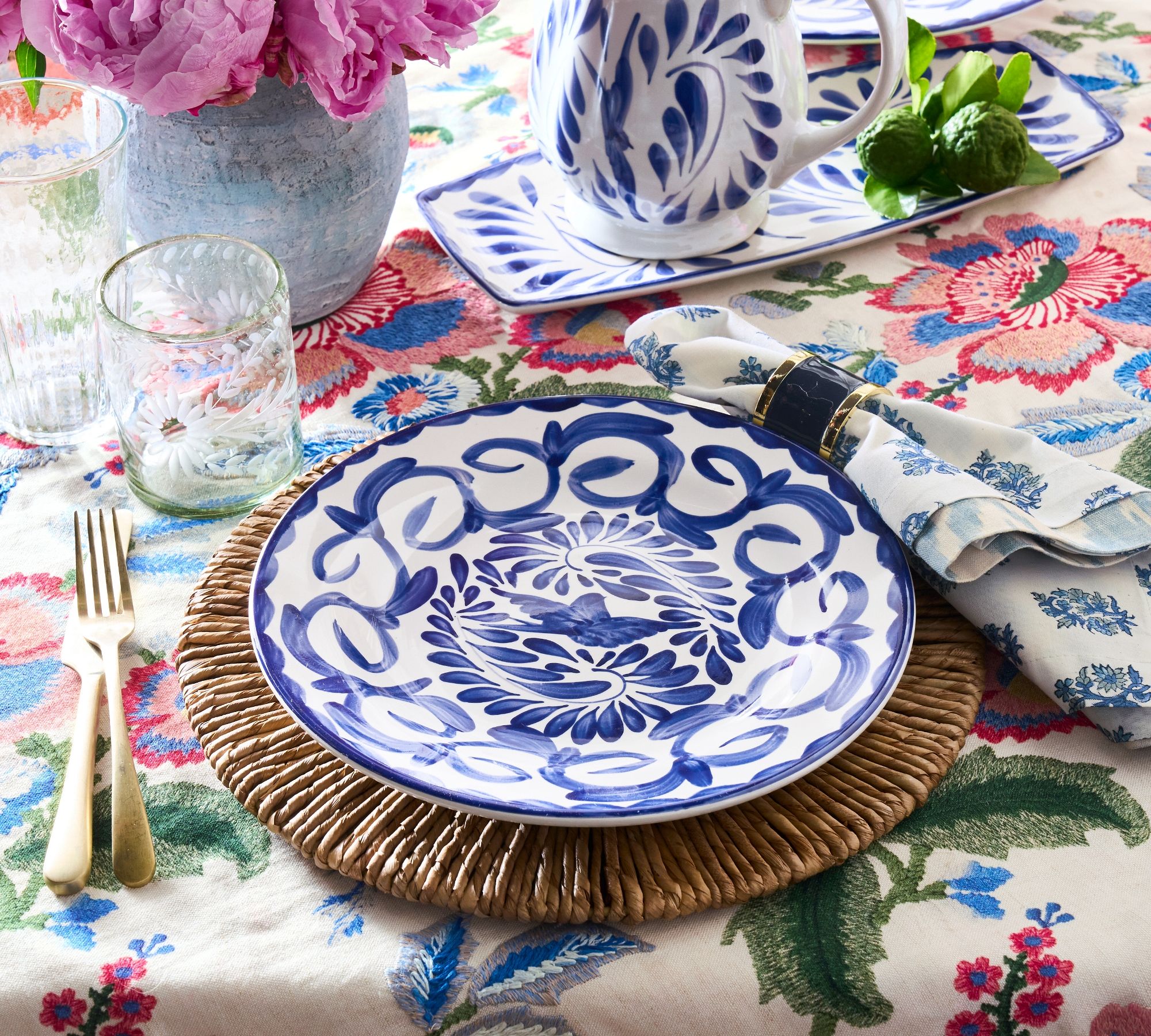 Puebla Porcelain Dinner Plates - Set of 4