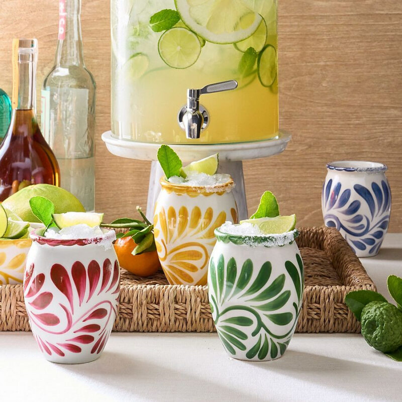 Puebla Porcelain Cantarito Jars - Set of 4