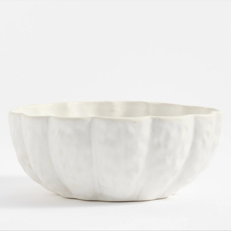 Pumpkin Stoneware Serving Bowl