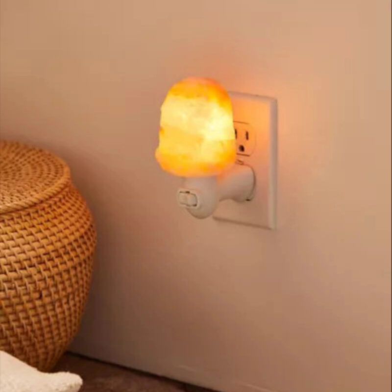 Q & A Supply Himalayan Salt Lamp Night Light in Peach at Urban Outfitters