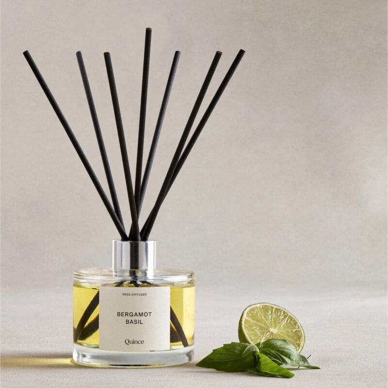 Quince | Bergamot Basil Reed Diffuser, Reed Diffuser oil