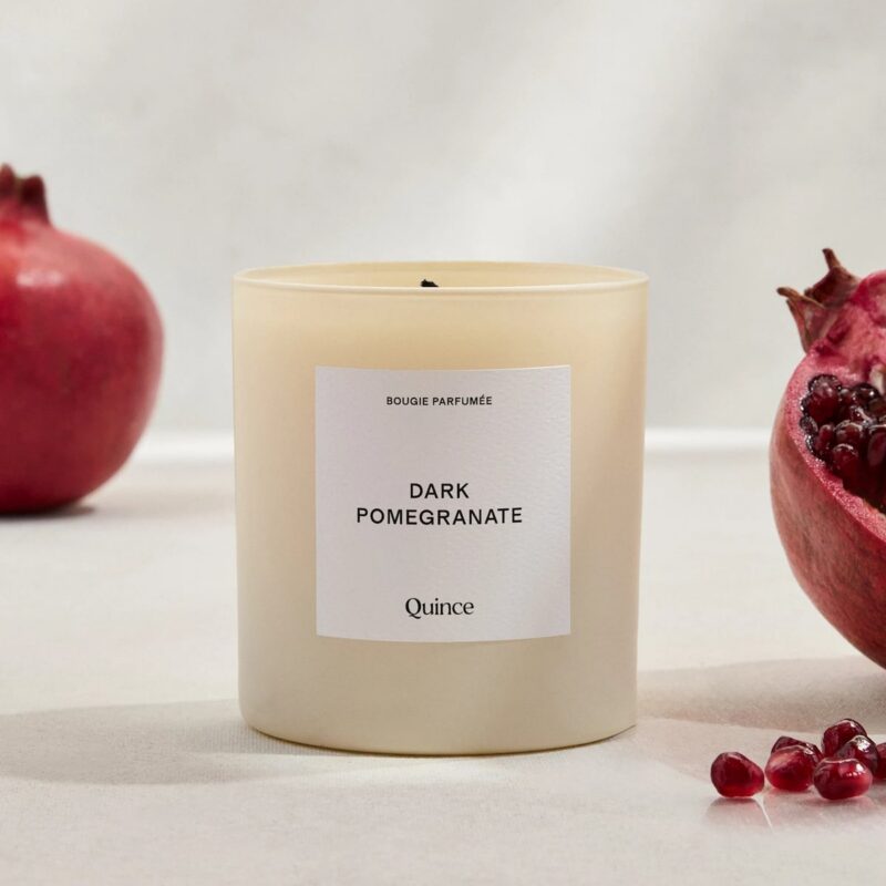 Quince | Dark Pomegranate Candle, Plant-Based Wax