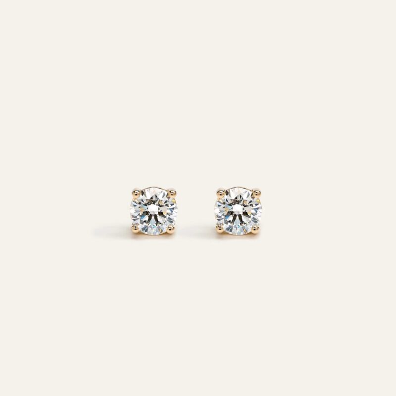Quince | Women's 14K Gold Lab Grown Diamond Solitaire Studs in White Gold