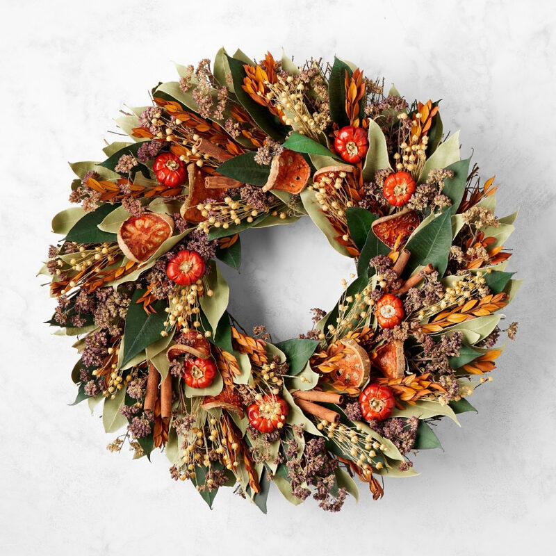 Quince and Cinnamon Stick Dried Wreath & Garland