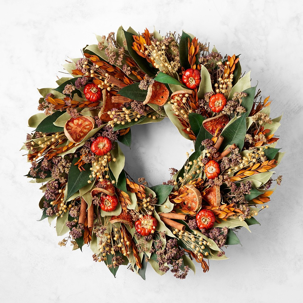 Quince and Cinnamon Stick Dried Wreath & Garland