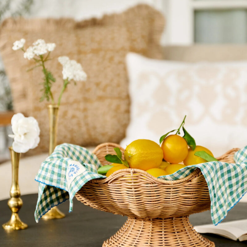Rattan Scallop Bowl magnolia