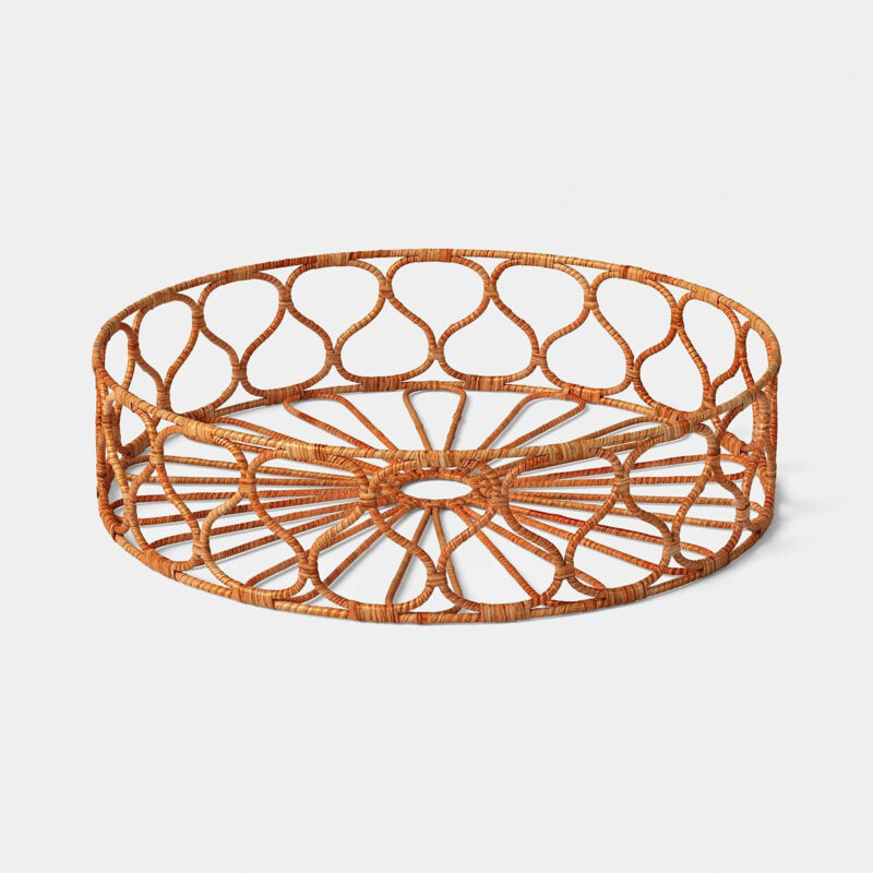 Rattan Wrapped Metal Tray - Threshold™