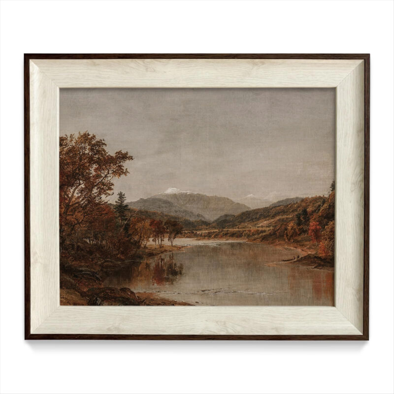 razliubit Vintage Landscape Framed Wall Art Prints, Replaceable Retro Wall Decors for Room Aestht...