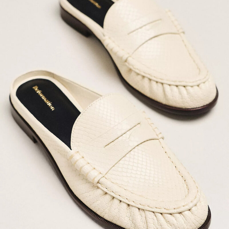 Reformation Francine Ruched Loafers