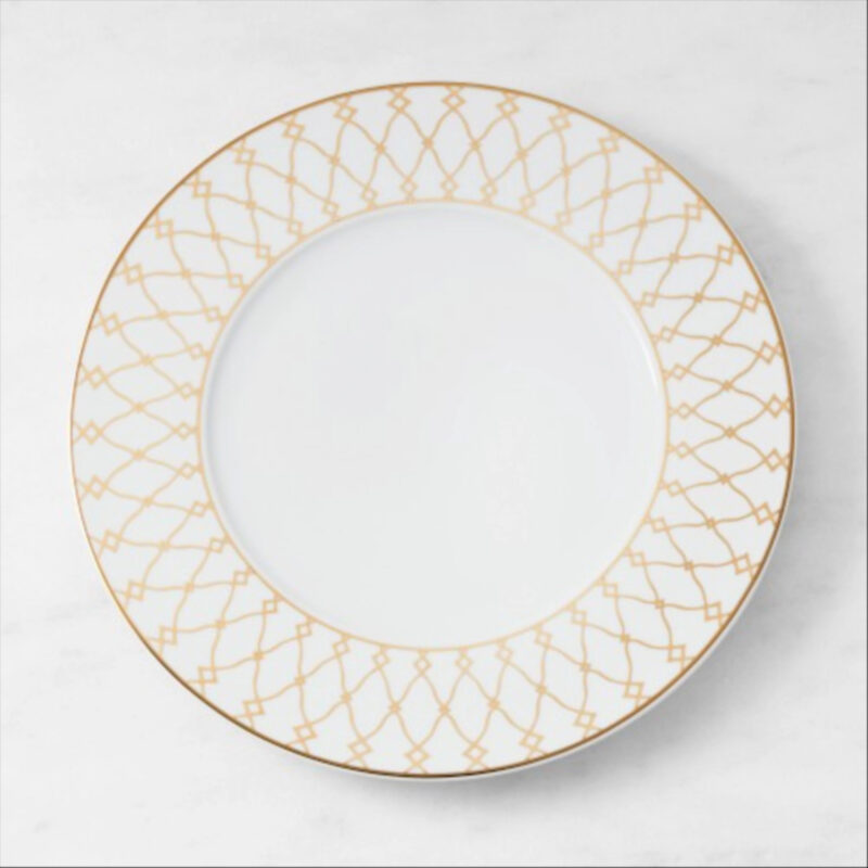 Williams Sonoma Regency Gold Charger Plate, Each