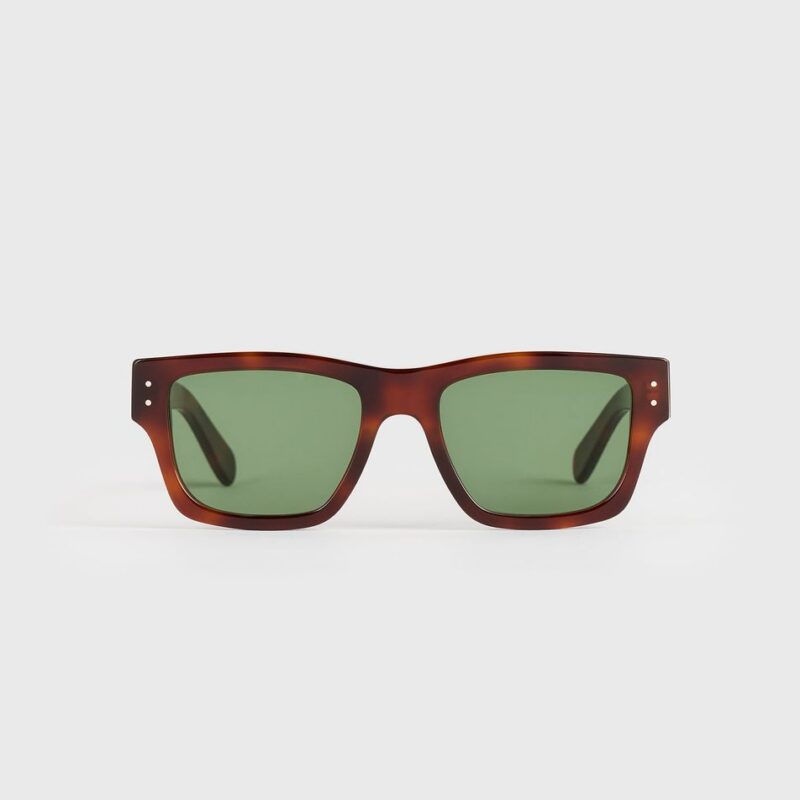 Square sunglasses dark havana – Toteme - INT