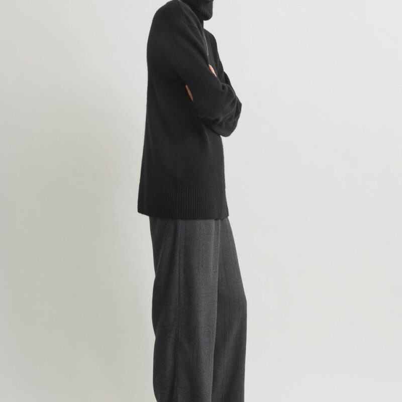 Monogram flannel pj bottoms charcoal – Toteme - INT
