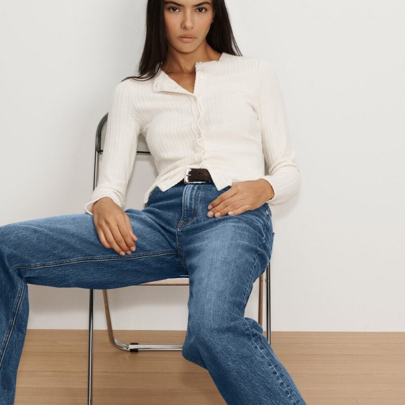 Lira Pointelle Cardigan – Veronica Beard