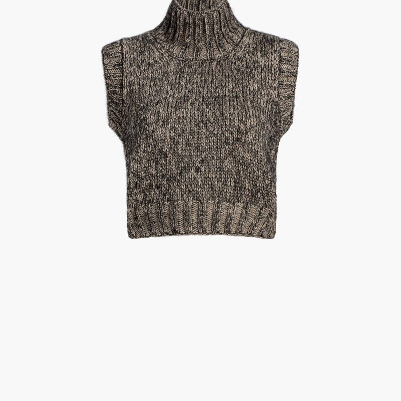 Fawn Top in Sepia and Black Multi – KHAITE