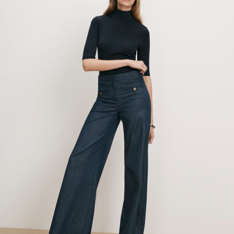 Ledger Wide-Leg Denim Pant – Veronica Beard