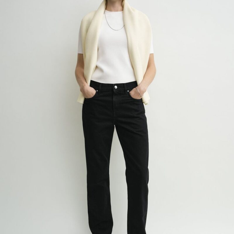 Low straight denim black – Toteme - INT