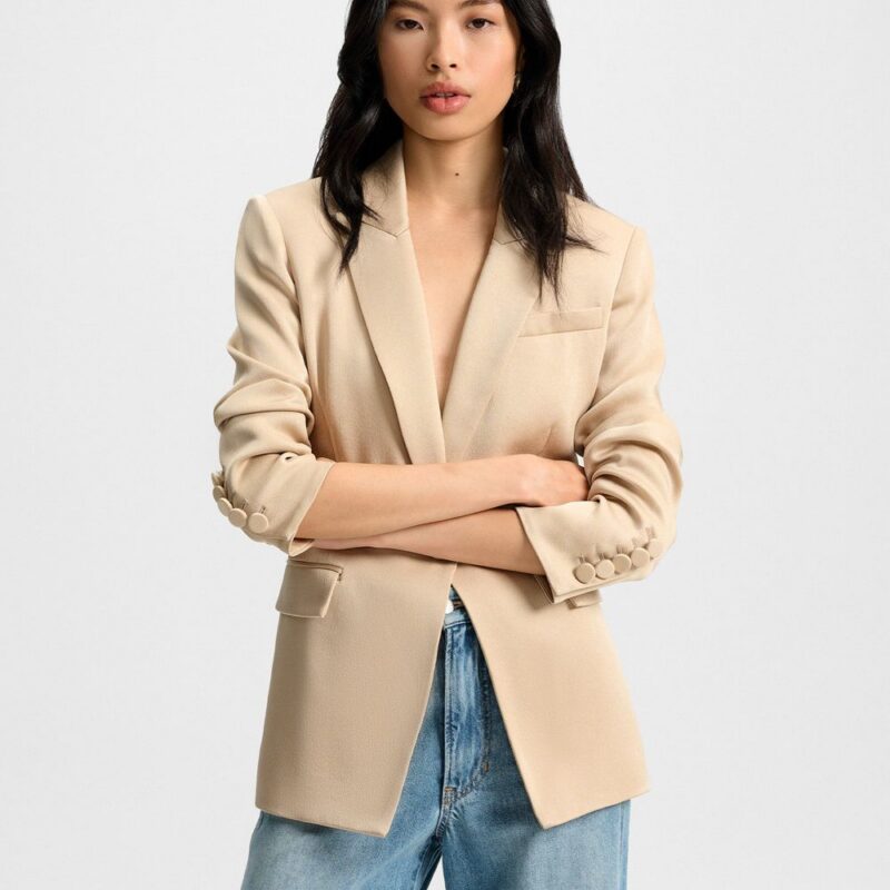 Long and Lean Satin Dickey Jacket – Veronica Beard
