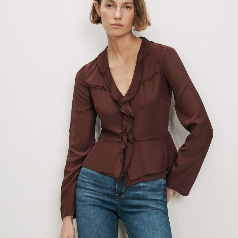 Loralynn Ruffled Blouse – Veronica Beard