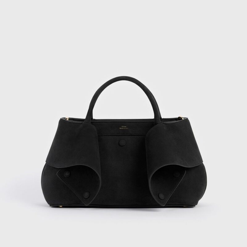 Small mercer nubuck tote black – Toteme - INT