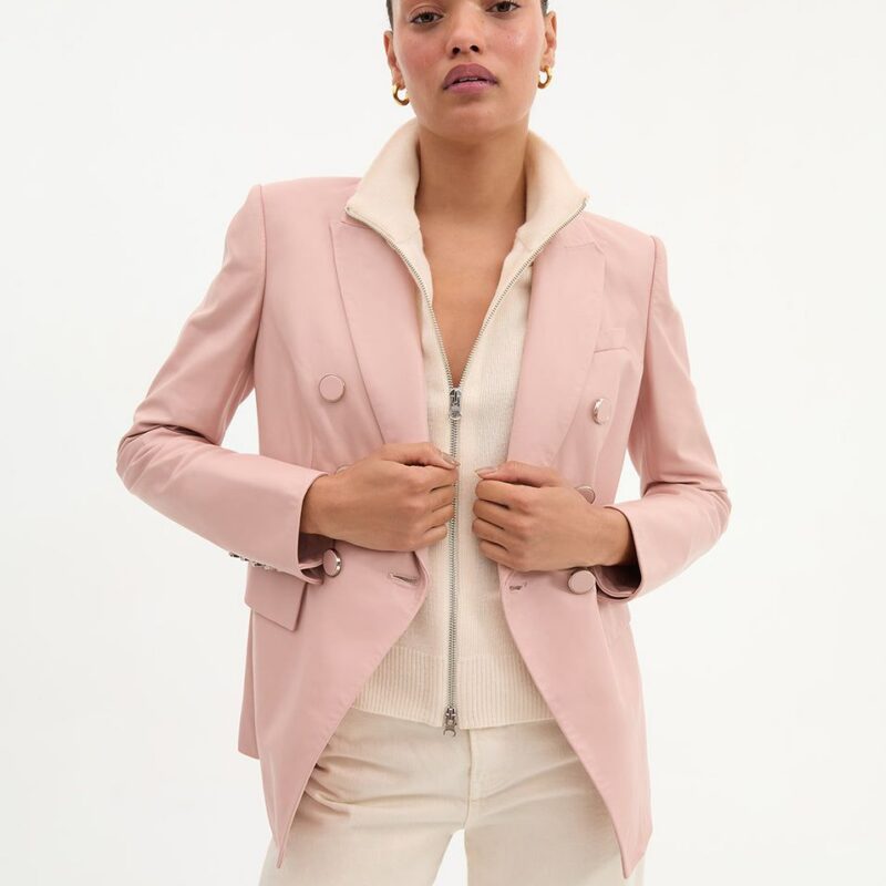 Miller Leather Dickey Jacket – Veronica Beard