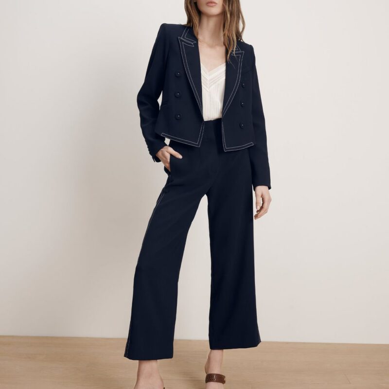 Ellin Cropped Wide-Leg Pant – Veronica Beard