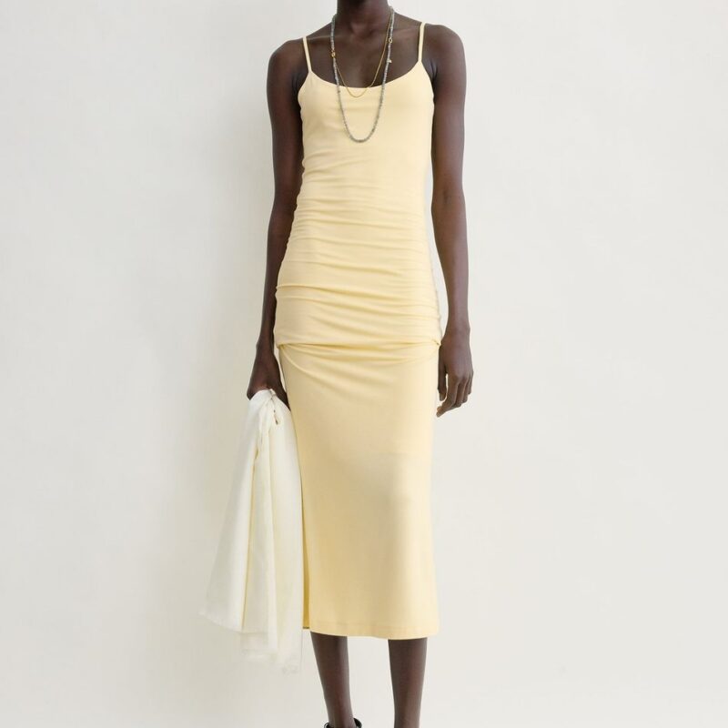 Draped slip dress buttercup – Toteme - INT