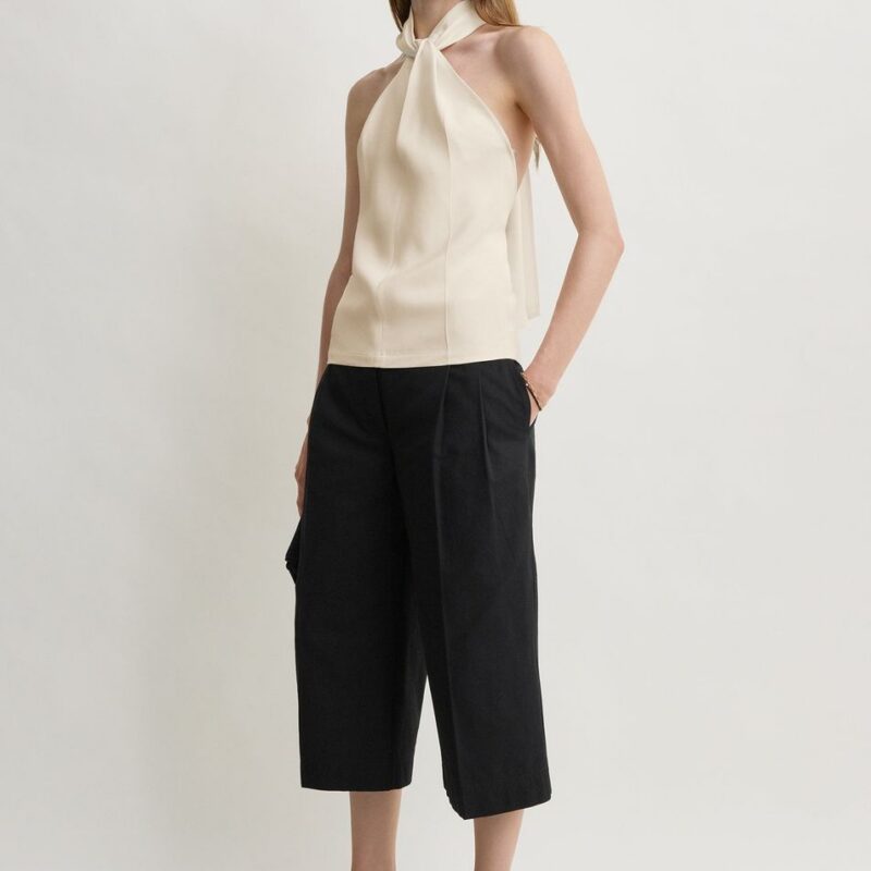 Twist halter top ecru – Toteme - INT