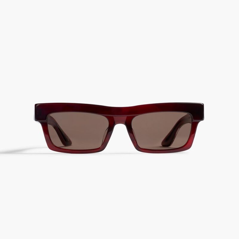 KHAITE x Oliver Peoples 1985C in Bordeaux Bark and Brown