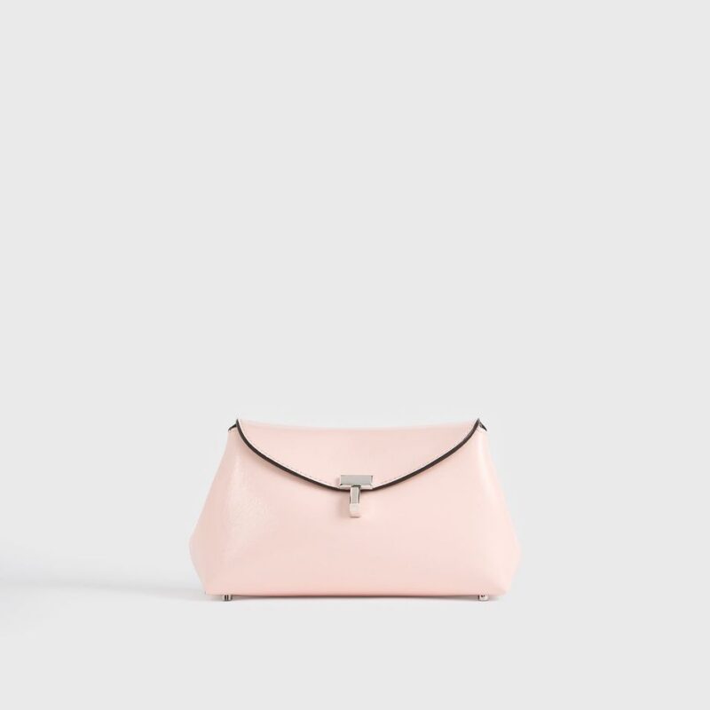 Mini T-lock naplack clutch flamingo – Toteme - INT