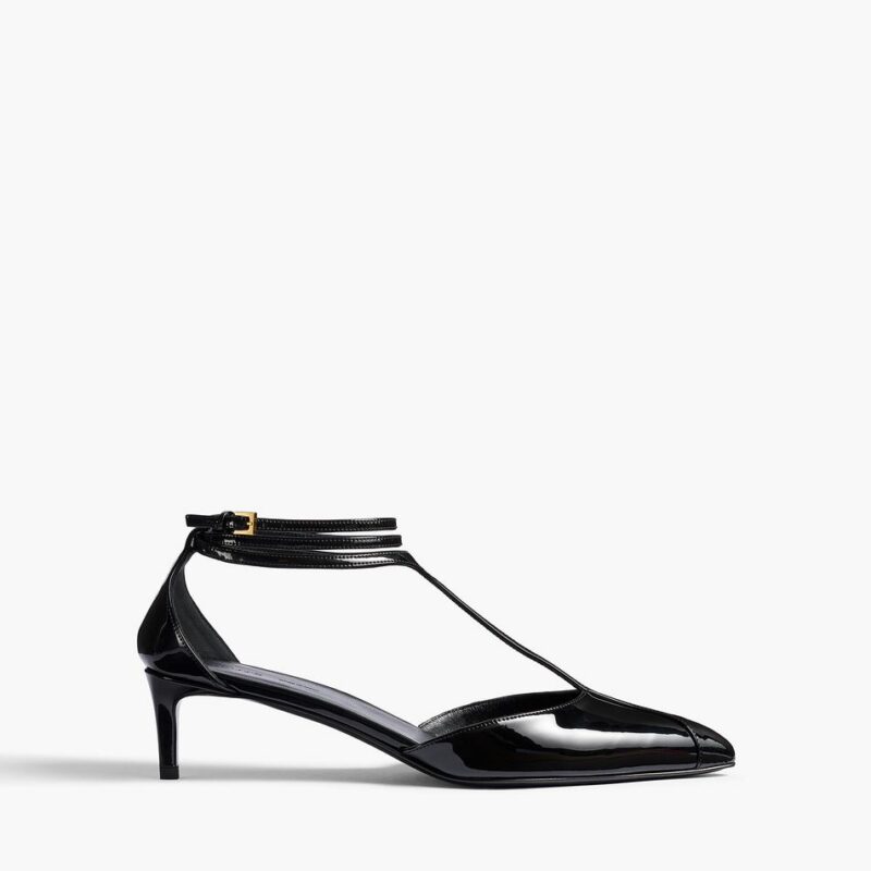 Mia Pump in Black Patent Leather – Khaite