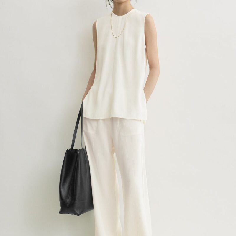 Woven stripe top meringue – Toteme - INT