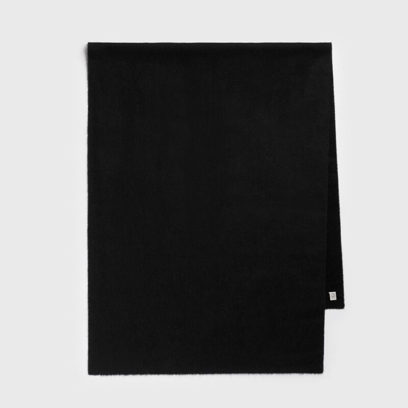 Classic winter scarf black – Toteme - INT