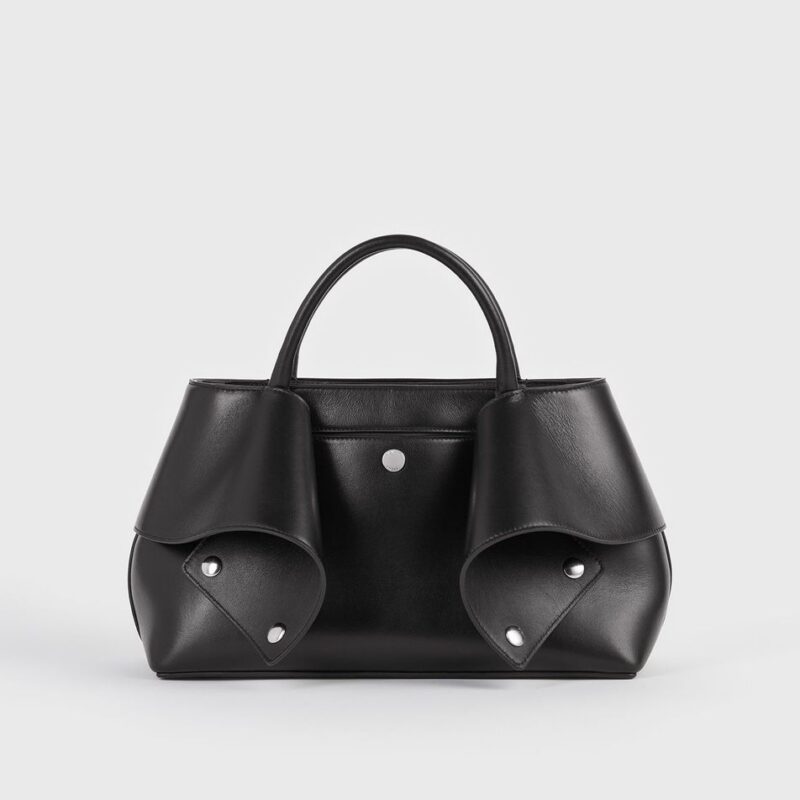Small mercer leather tote black/red – Toteme - INT