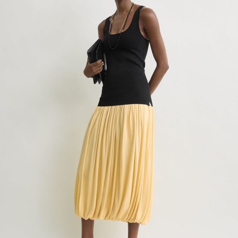 Soft gathered skirt champagne – Toteme - INT