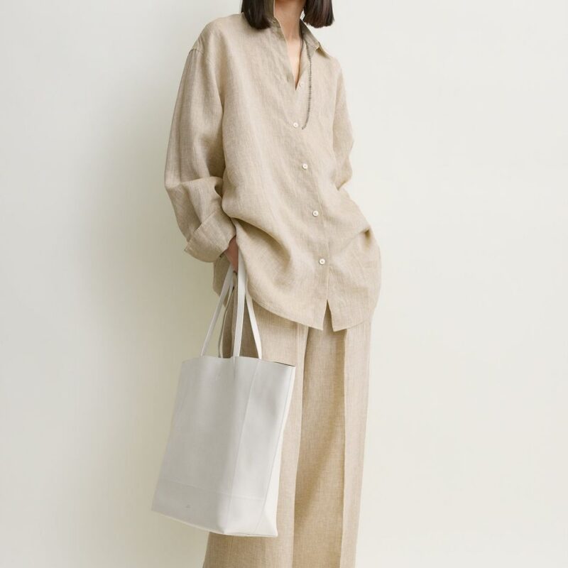 Oversized summer shirt natural – Toteme - INT