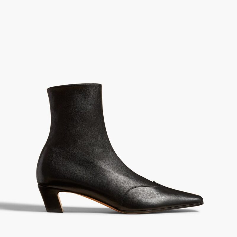 Nevada Stretch Low Boot in Black Nappa Leather – Khaite